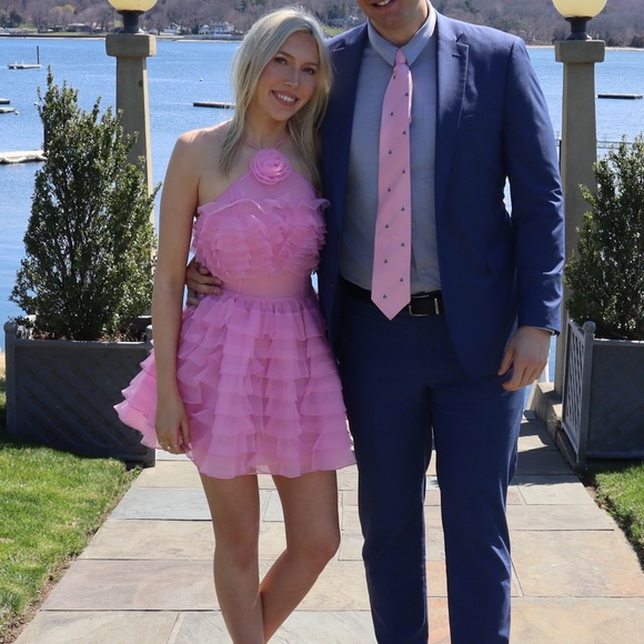 Staud Pink Mini Florian Tulle Dress - Picture 5 of 5